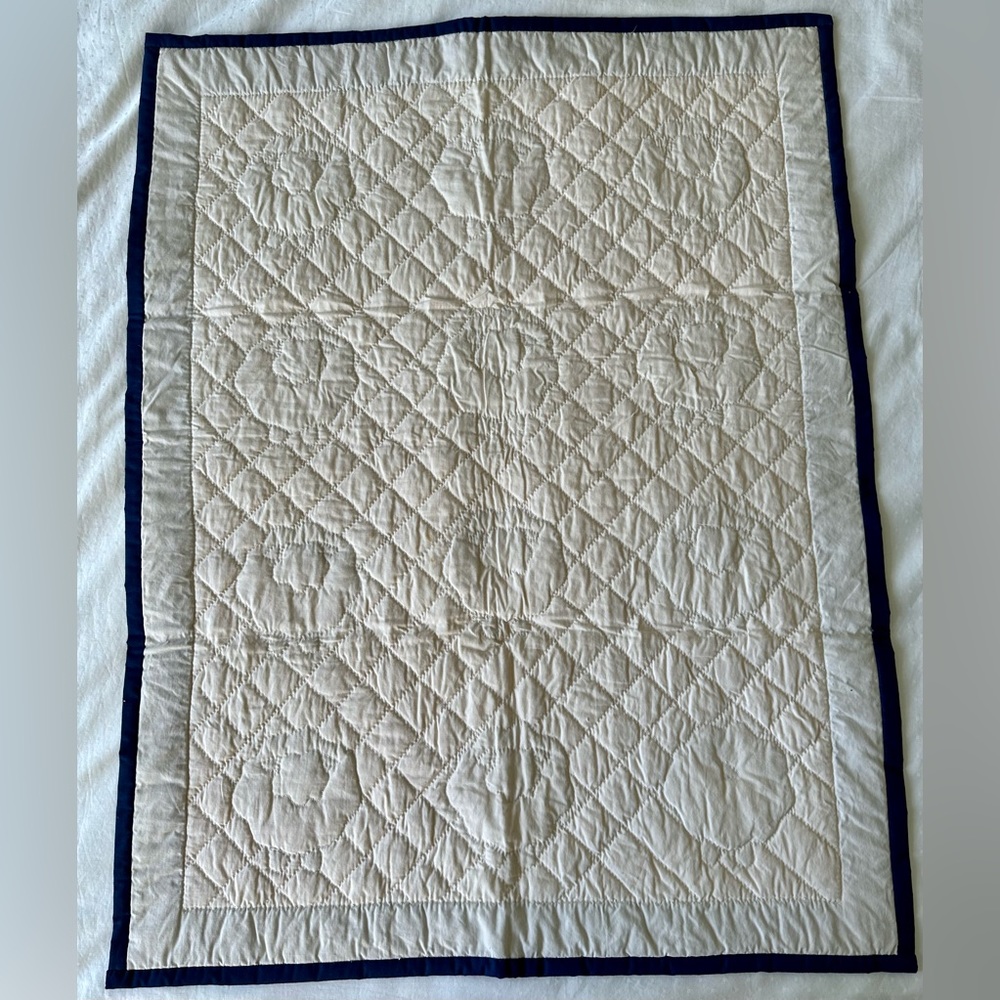 Hand Quilted Lamb Baby Quilt - Picture 5 of 5